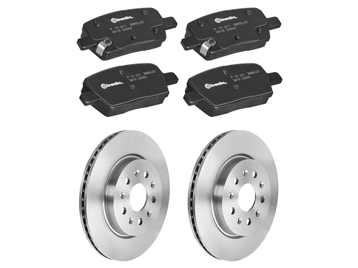 Kit De Balatas Bajos Metales Y 2 Discos Ventilados Traseros
