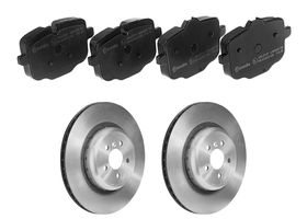 Kit De Balatas Bajos Metales Y 2 Discos Ventilados Traseros