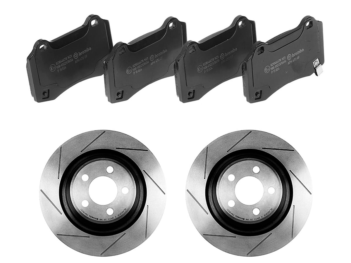 Kit De Balatas Bajos Metales Y 2 Discos Ventilados Traseros