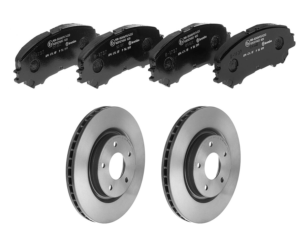 Kit De Balatas Bajos Metales Y 2 Discos Ventilados Delanteros