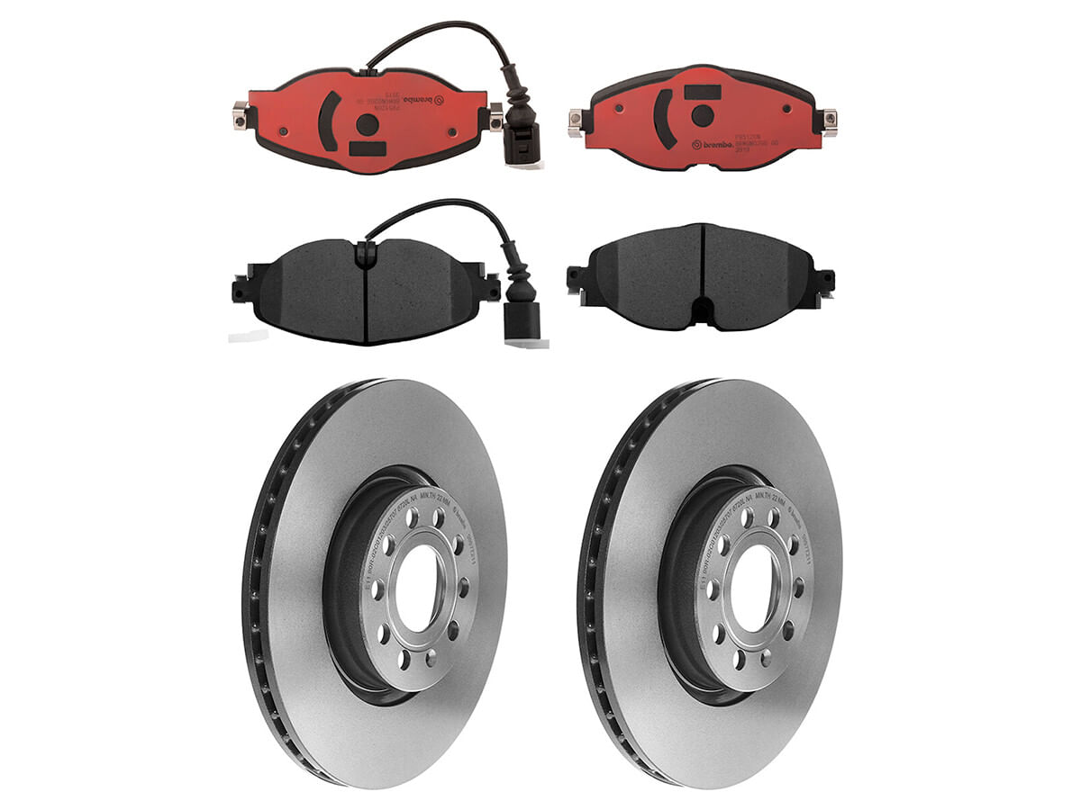 Kit De Balatas Cerámicas Y 2 Discos Ventilados Delanteros