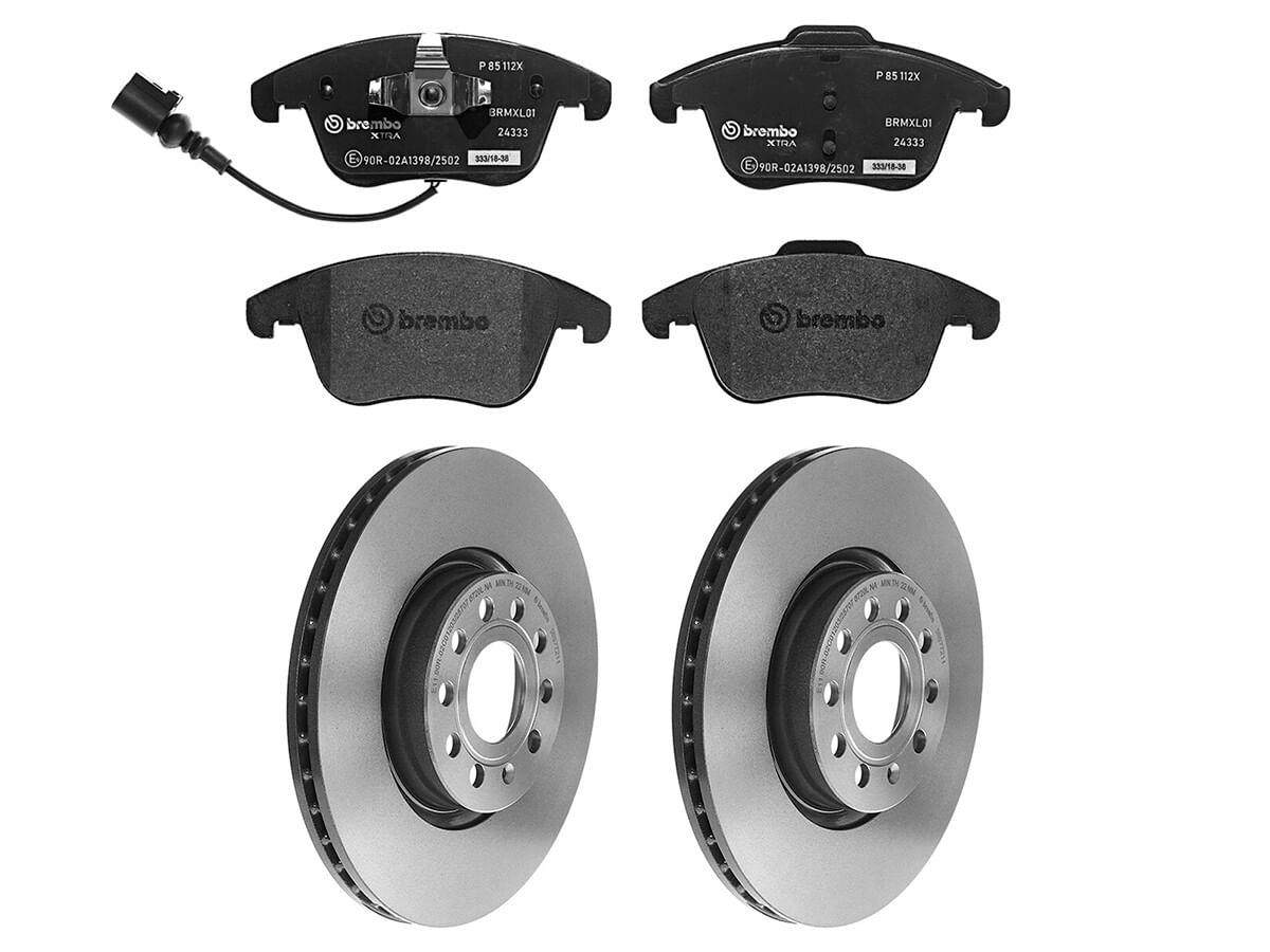 Kit De Balatas SportXtra Y 2 Discos Ventilados Delanteros