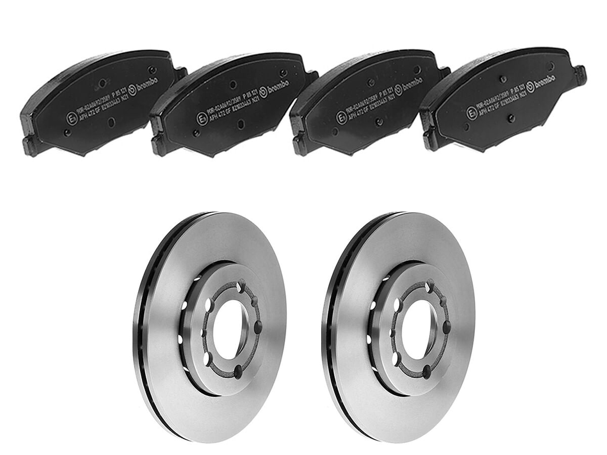 Kit De Balatas Bajos Metales Y 2 Discos Ventilados Delanteros