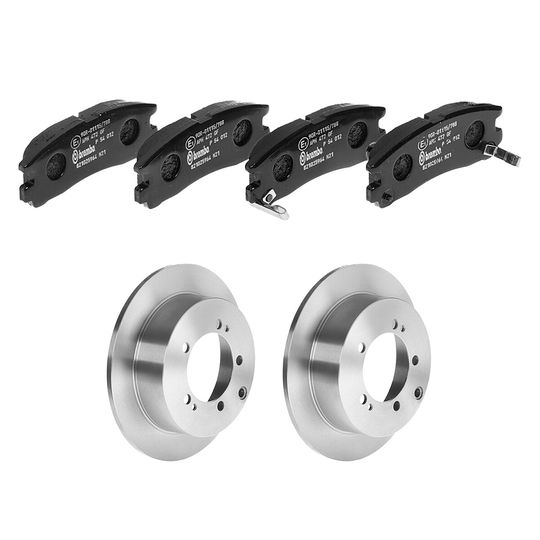 brembo-kit-de-balatas-bajos-metales-y-2-discos-solidos-traseros-dodge-avenger-1995-2000-avenger-v6-2-5l-0
