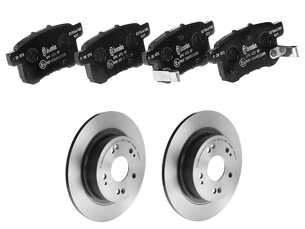 Kit De Balatas Bajos Metales Y 2 Discos Sólidos Traseros