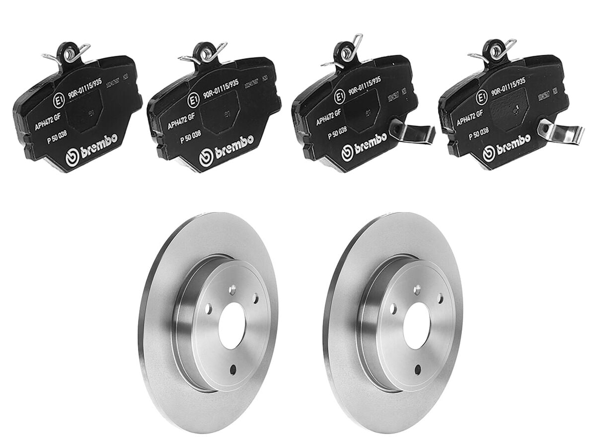 Kit De Balatas Bajos Metales Y 2 Discos Sólidos Delanteros