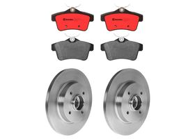 Kit De Balatas Cerámicas Y 2 Discos Sólidos Traseros