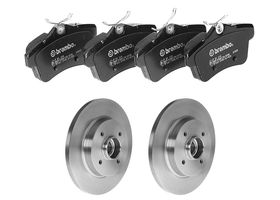Kit De Balatas Bajos Metales Y 2 Discos Sólidos Traseros