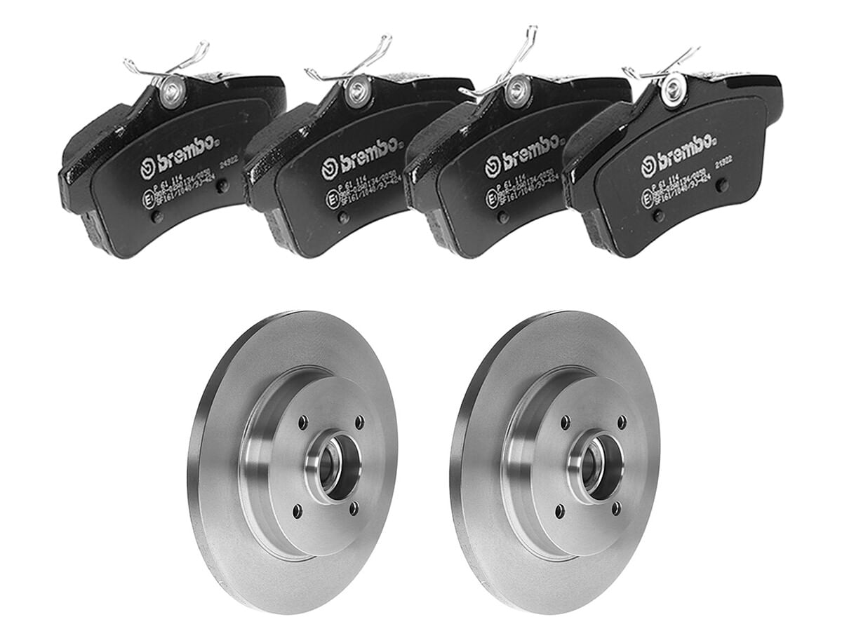 Kit De Balatas Bajos Metales Y 2 Discos Sólidos Traseros
