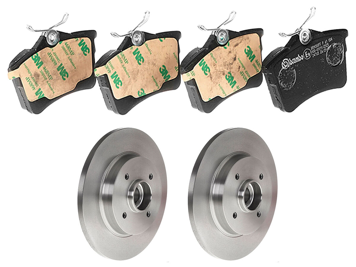 Kit De Balatas Bajos Metales Y 2 Discos Sólidos Traseros