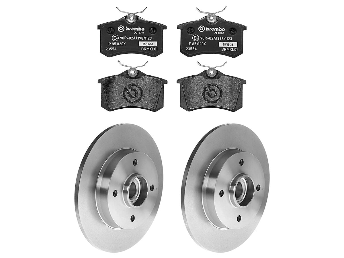 Kit De Balatas SportXtra Y 2 Discos Sólidos Traseros