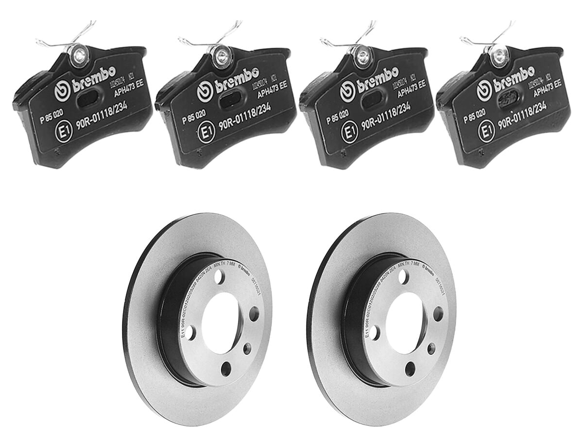 Kit De Balatas Bajos Metales Y 2 Discos Sólidos Traseros