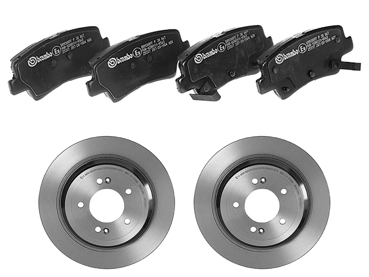 Kit De Balatas Bajos Metales Y 2 Discos Sólidos Traseros
