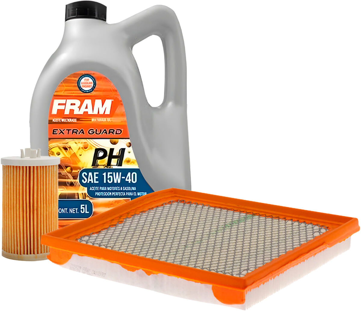 Kit De Aceite Mineral 15W40 Y 2 Filtros (3 Piezas)