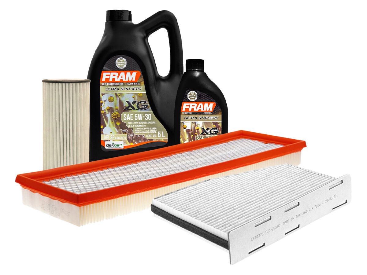 Kit De Aceite Sintético 5W30 Y 3 Filtros (5 Piezas)