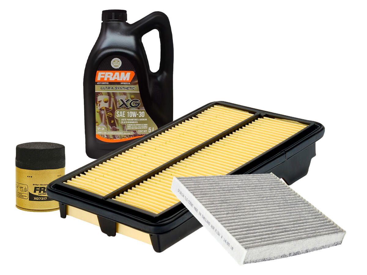 Kit De Aceite Sintético 10W30 Y 3 Filtros (4 Piezas)