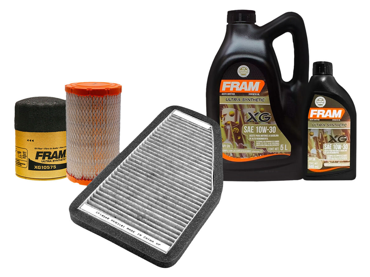 Kit De Aceite Sintético 10W30 Y 3 Filtros (5 Piezas)