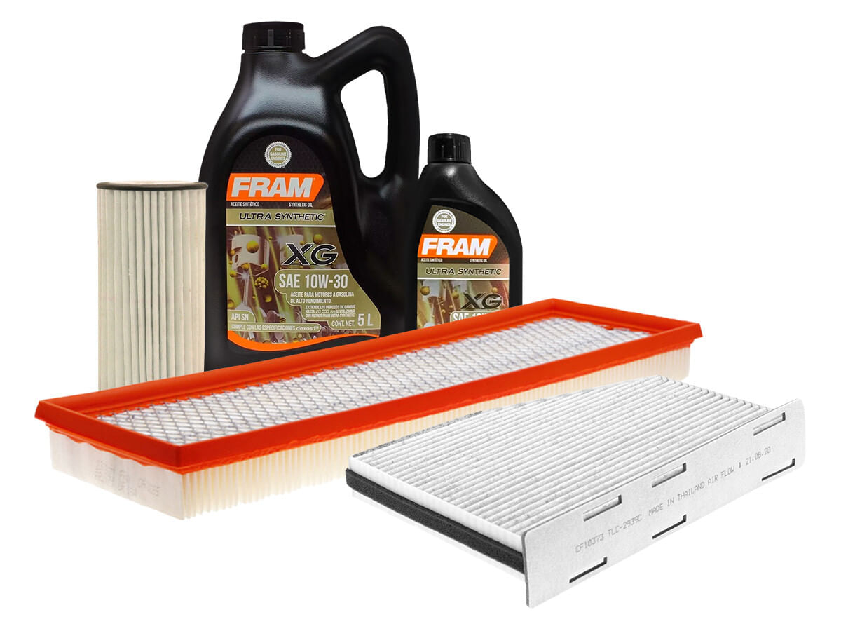 Kit De Aceite Sintético 10W30 Y 3 Filtros (5 Piezas)