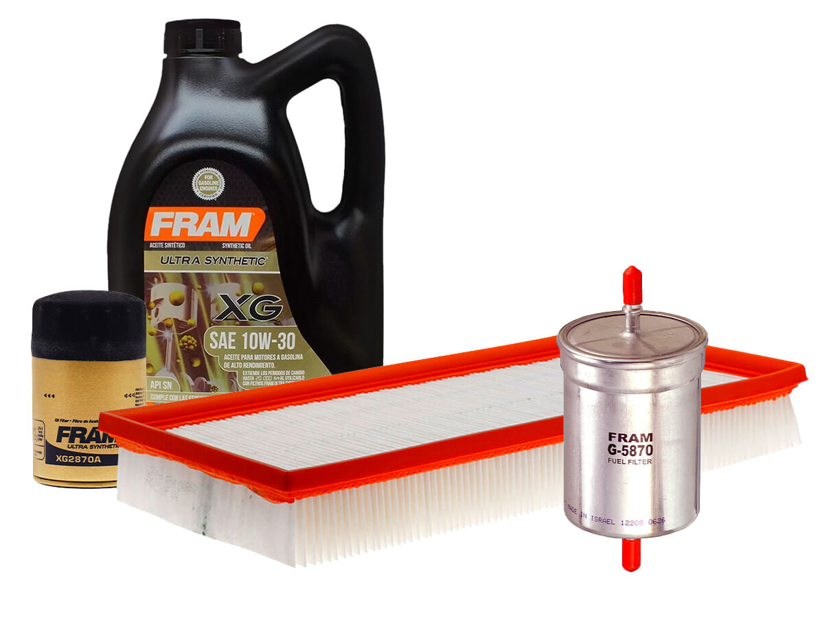 Kit De Aceite Sintético 10W30 Y 3 Filtros (4 Piezas)