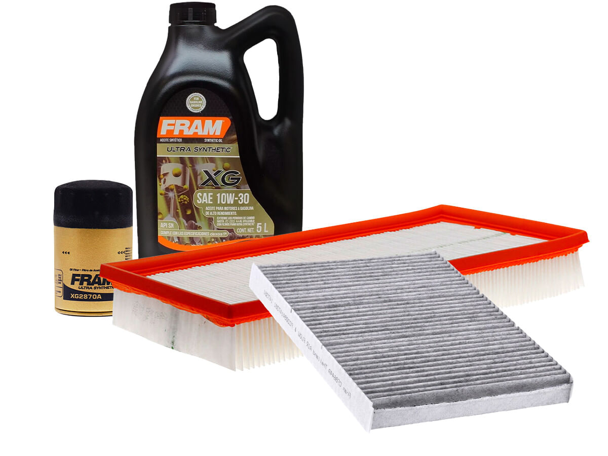 Kit De Aceite Sintético 10W30 Y 3 Filtros (4 Piezas)