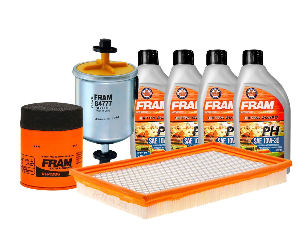 Kit De Aceite Mineral 10W30 Y 3 Filtros (7 Piezas)