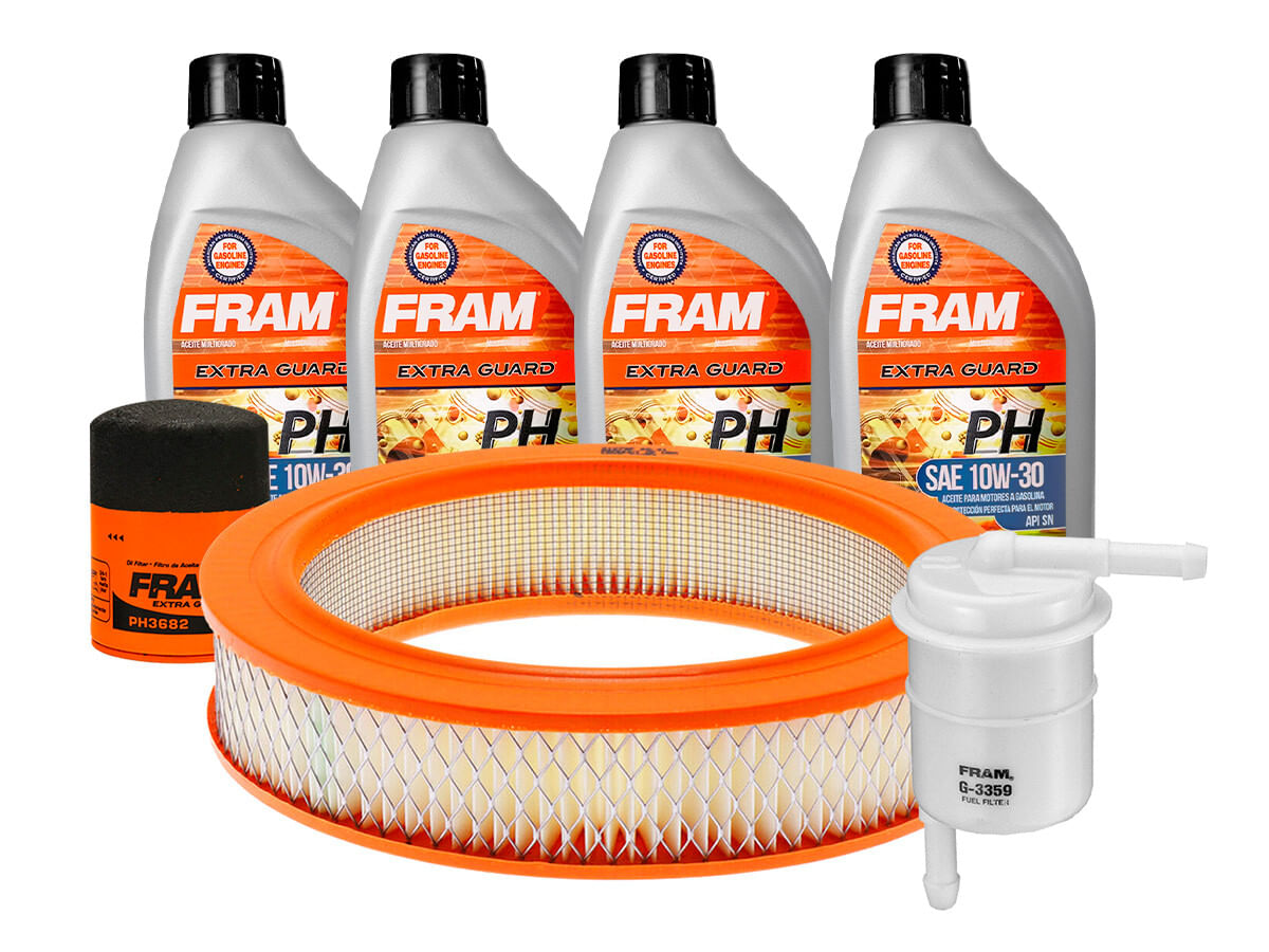 Kit De Aceite Mineral 10W30 Y 3 Filtros (7 Piezas)