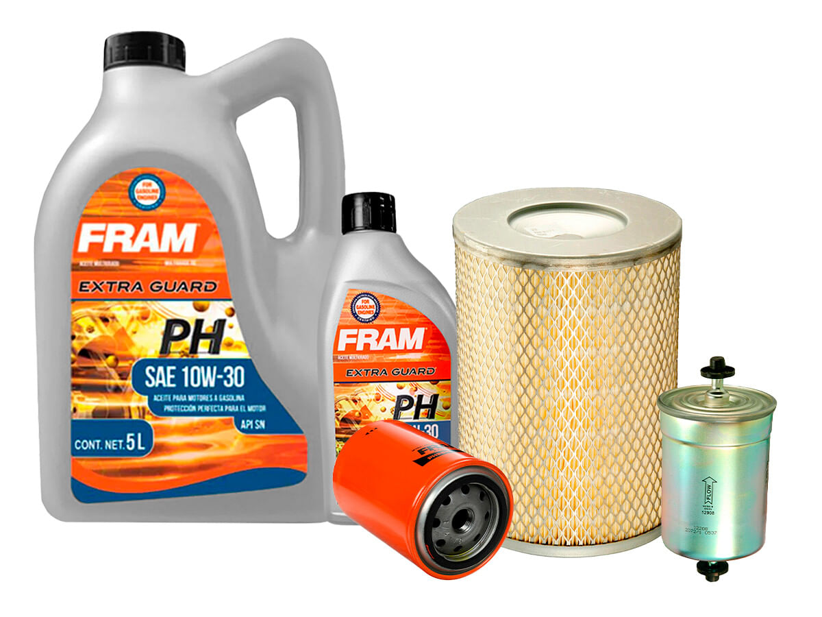 Kit De Aceite Mineral 10W30 Y 3 Filtros (5 Piezas)