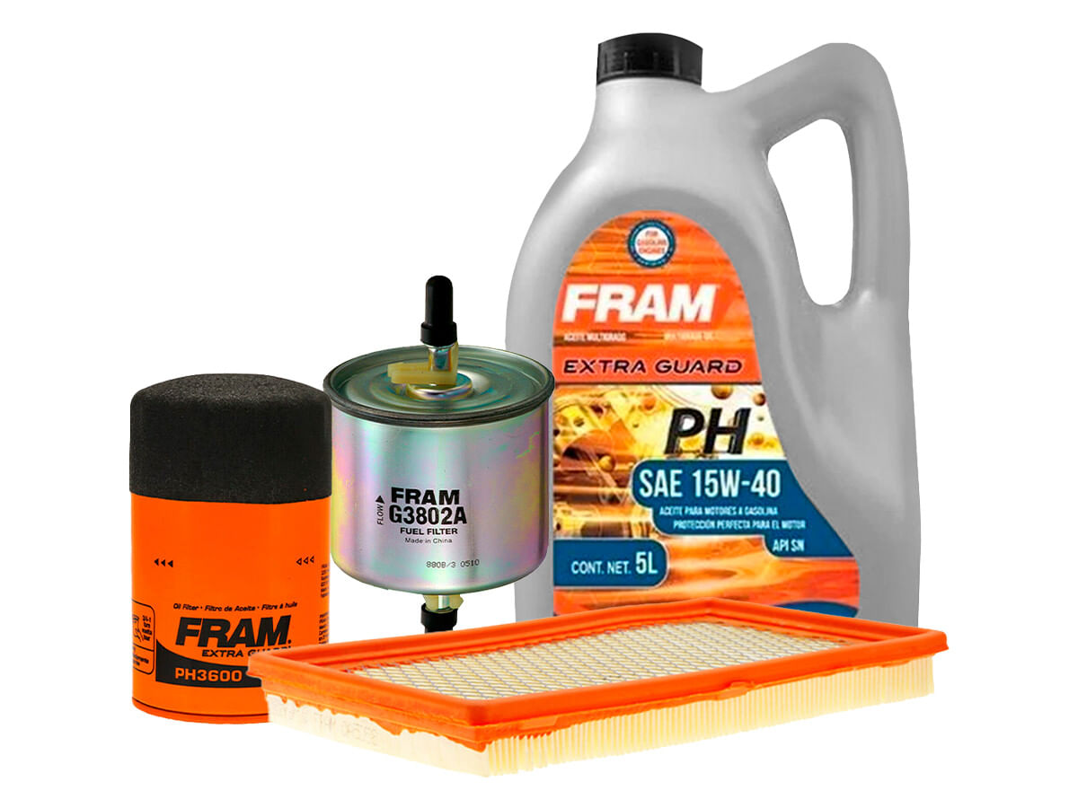 Kit De Aceite Mineral 15W40 Y 3 Filtros (4 Piezas)