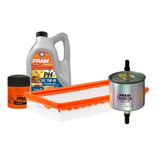 fram-kit-de-aceite-mineral-15w40-y-3-filtros-4-piezas-ford-ranger-1985-1988-ranger-l4-2-0l-l4-2-3l-v6-2-8l-v6-2-9l-0