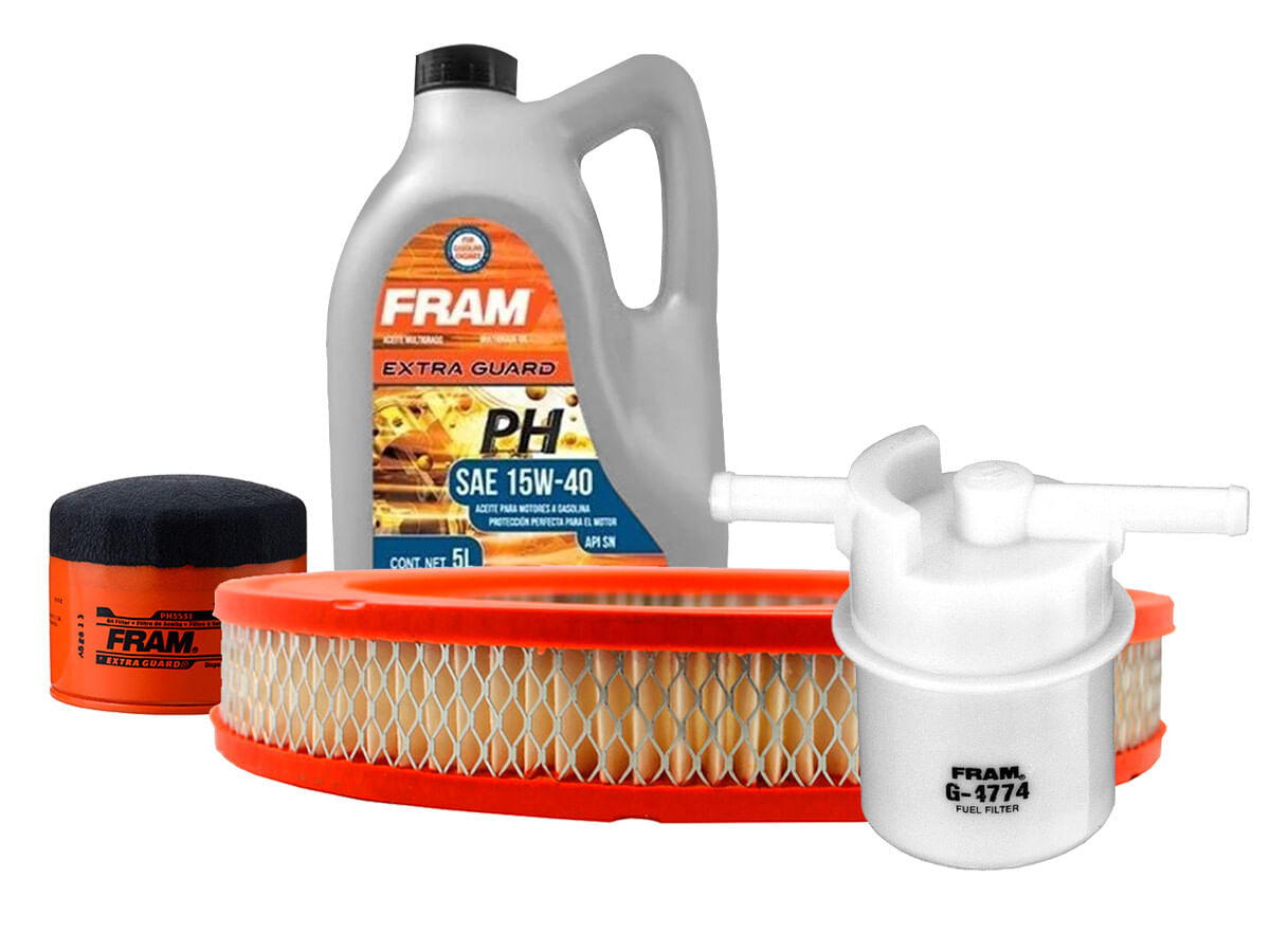 Kit De Aceite Mineral 15W40 Y 3 Filtros (4 Piezas)