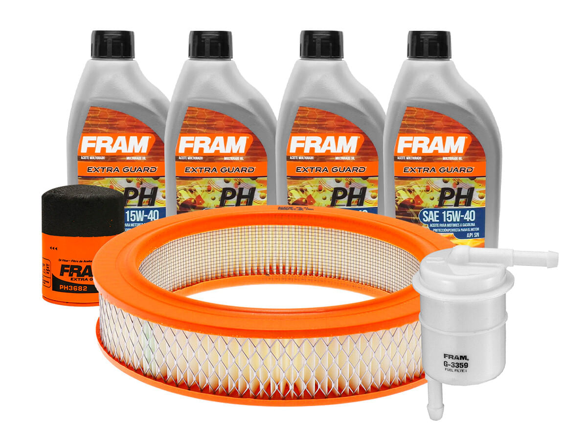 Kit De Aceite Mineral 15W40 Y 3 Filtros (7 Piezas)