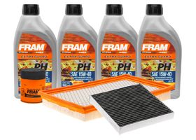 Kit De Aceite Mineral 15W40 Y 3 Filtros (7 Piezas)