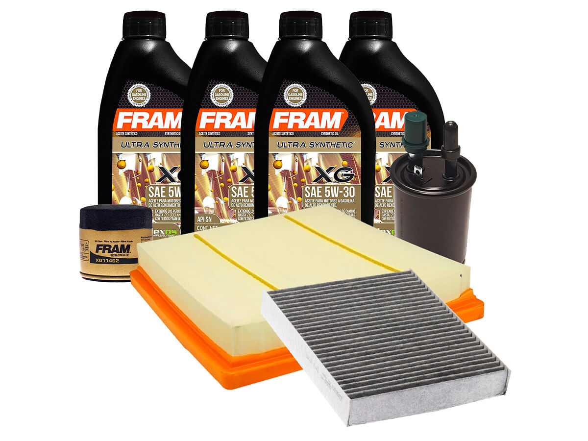 Kit De Aceite Sintético 5W30 Y 4 Filtros (8 Piezas)