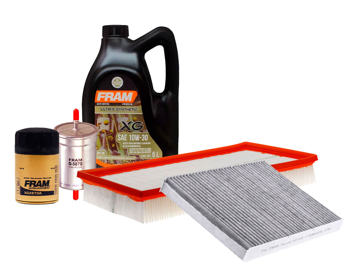 Kit De Aceite Sintético 10W30 Y 4 Filtros (5 Piezas)