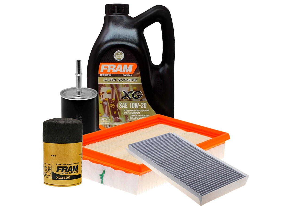 Kit De Aceite Sintético 10W30 Y 4 Filtros (5 Piezas)