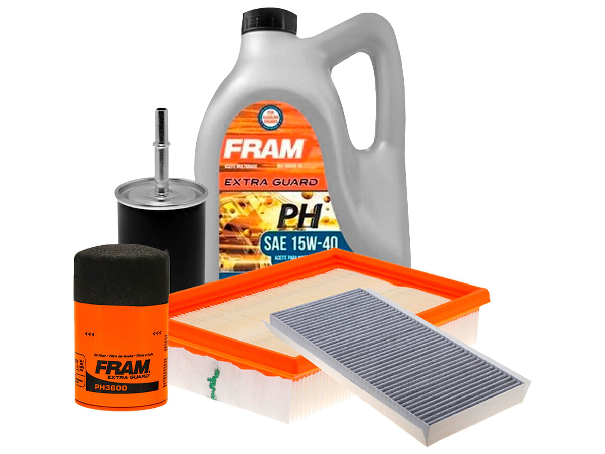 Kit De Aceite Mineral 15W40 Y 4 Filtros (5 Piezas)