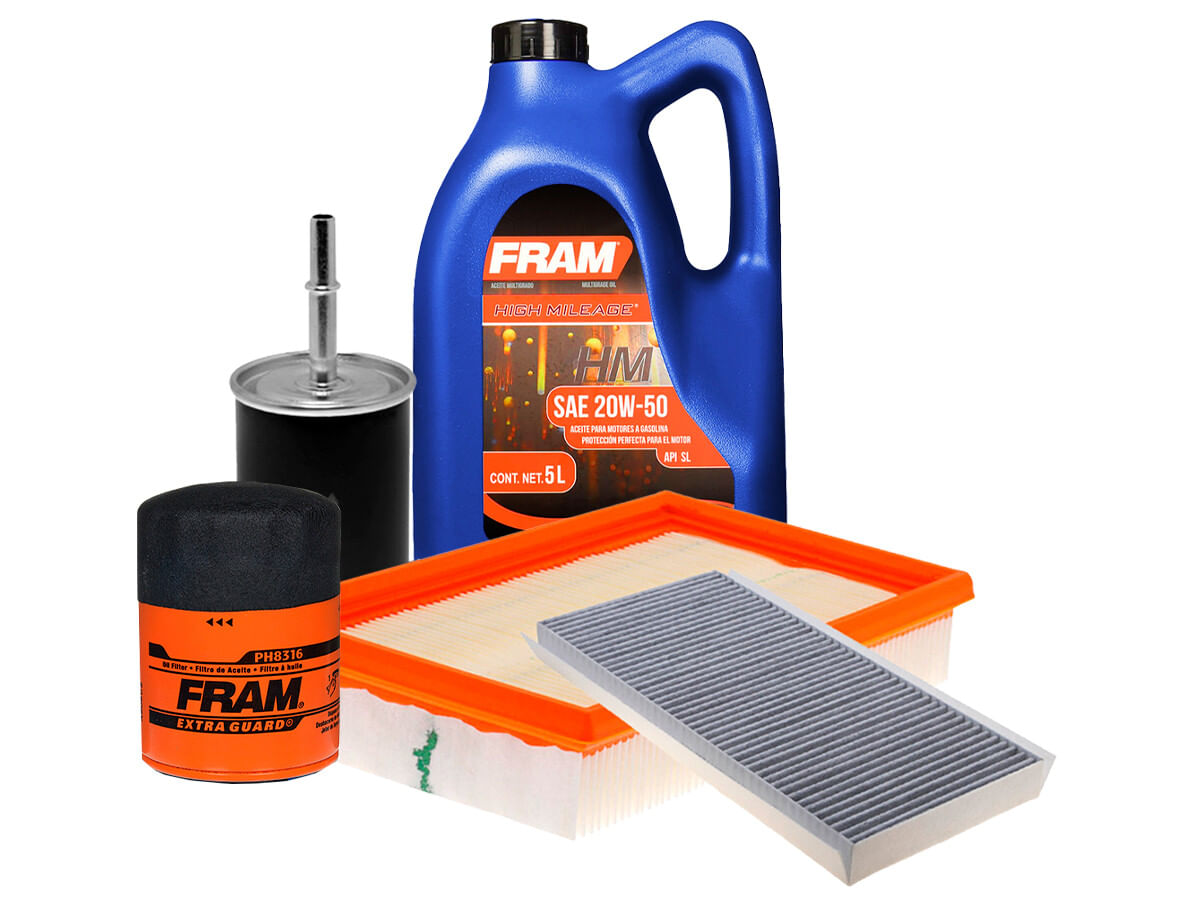 Kit De Aceite Mineral 20W50 Y 4 Filtros (5 Piezas)