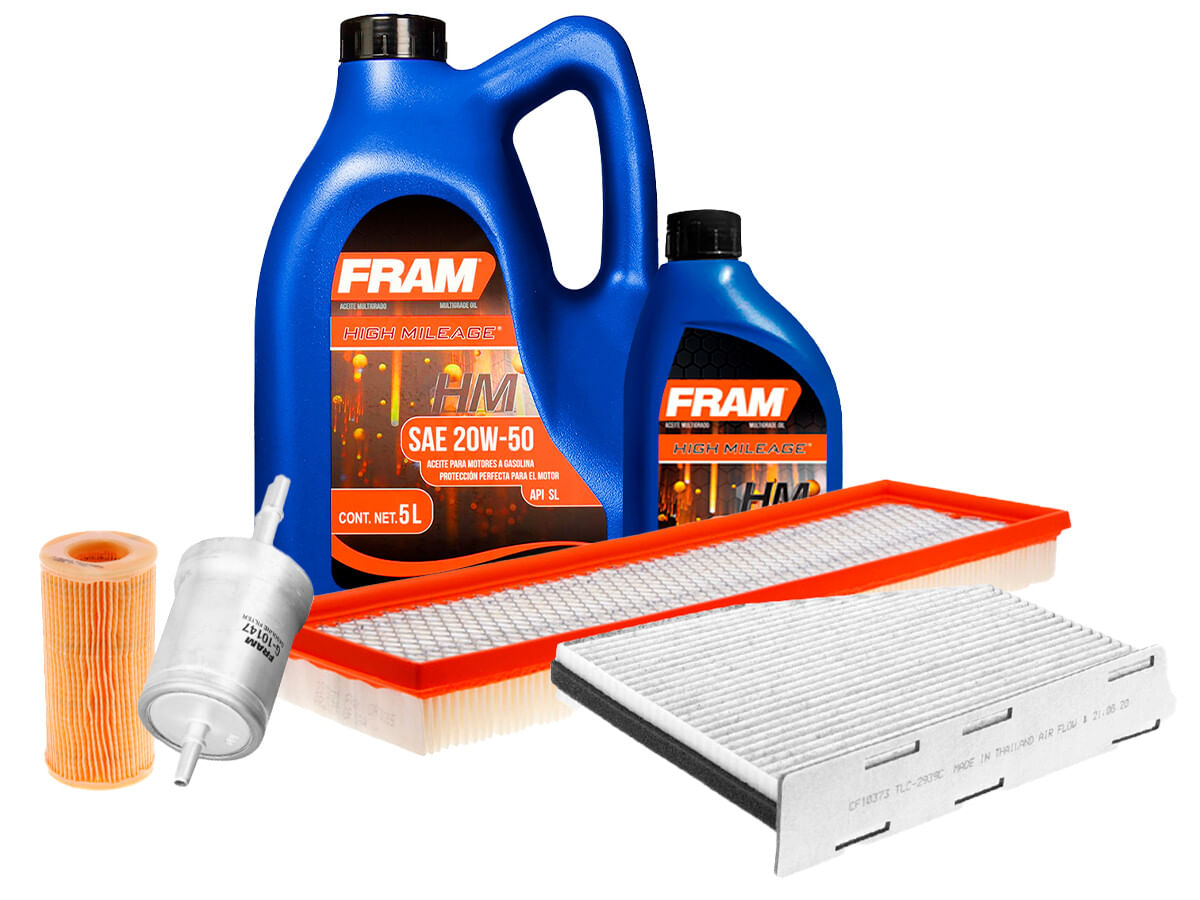 Kit De Aceite Mineral 20W50 Y 4 Filtros (6 Piezas)