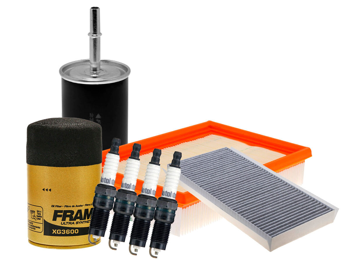 Kit De Bujías Cobre Y Filtros Para Afinación Para Aceite Sintético (8 Piezas)