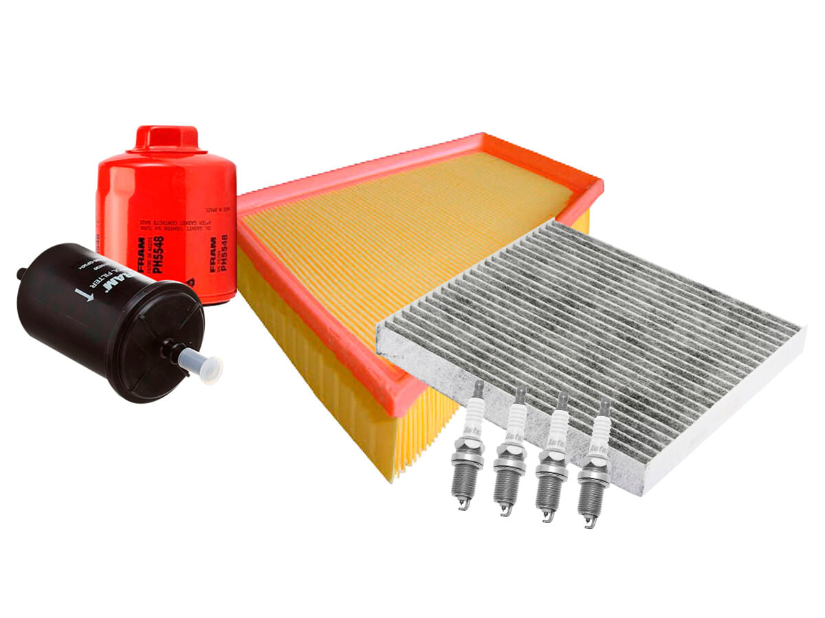 Kit De Bujías Iridio Y Filtros Para Afinación Para Aceite Mineral (8 Piezas)