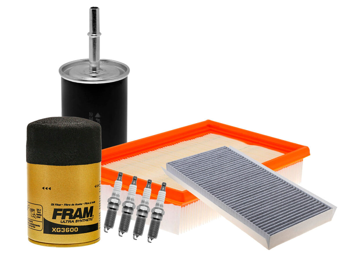 Kit De Bujías Iridio Y Filtros Para Afinación Para Aceite Sintético (8 Piezas)