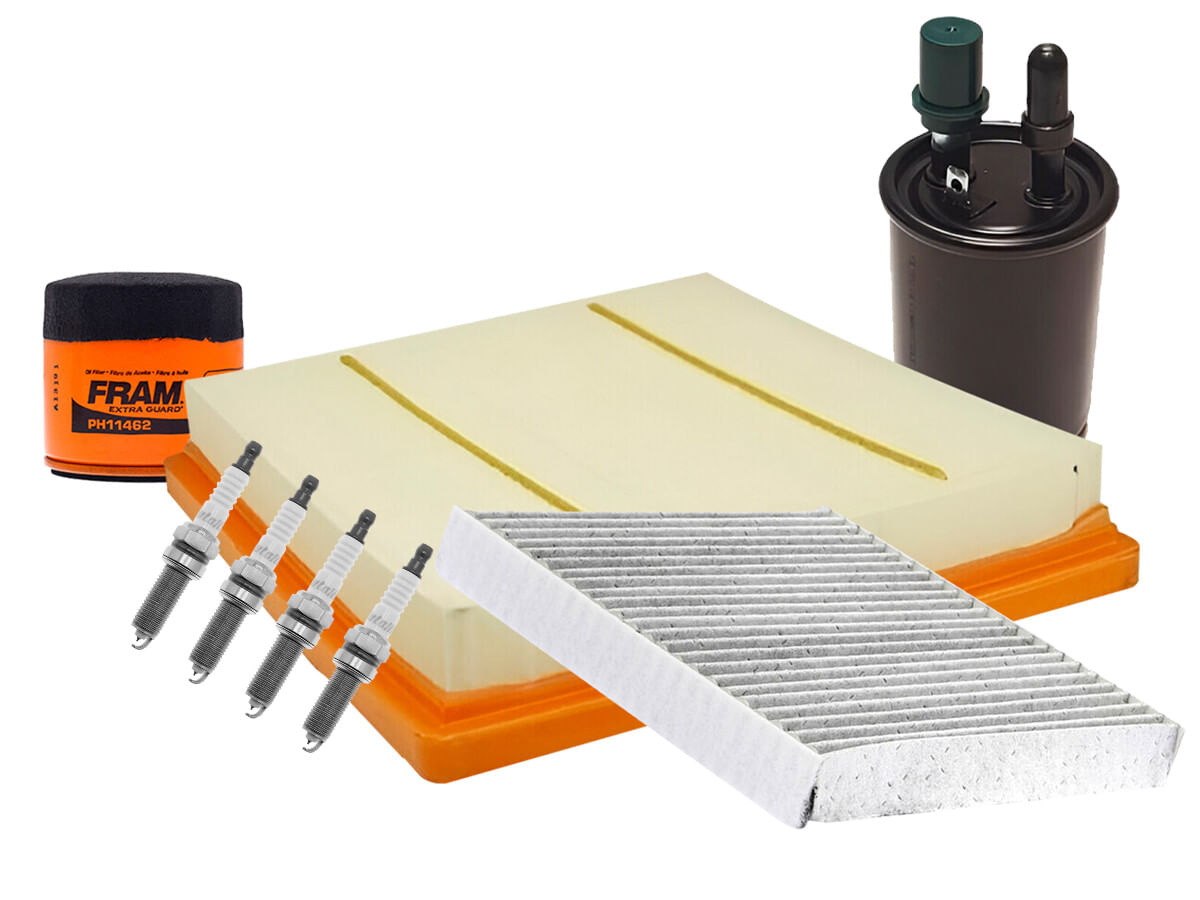 Kit De Bujías Iridio Y Filtros Para Afinación Para Aceite Mineral (8 Piezas)
