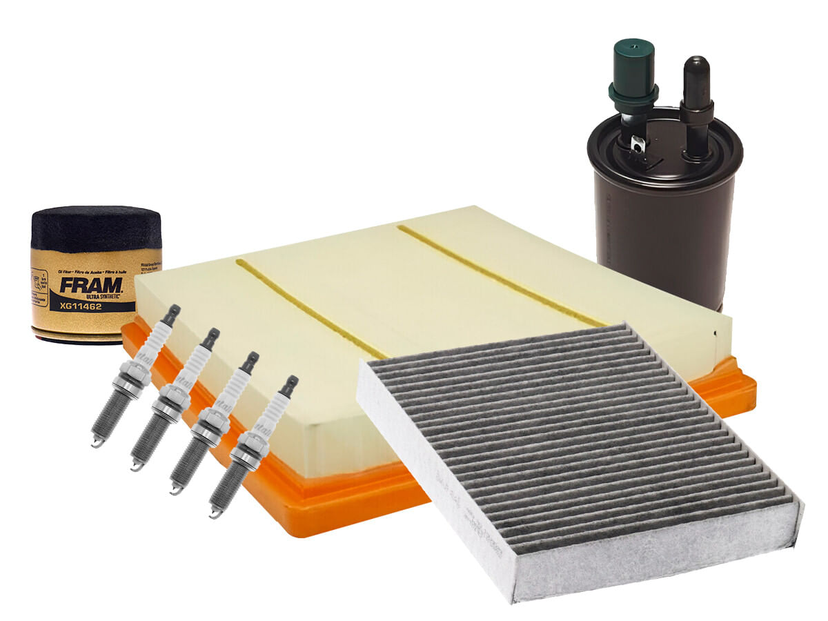 Kit De Bujías Iridio Y Filtros Para Afinación Para Aceite Sintético (8 Piezas)