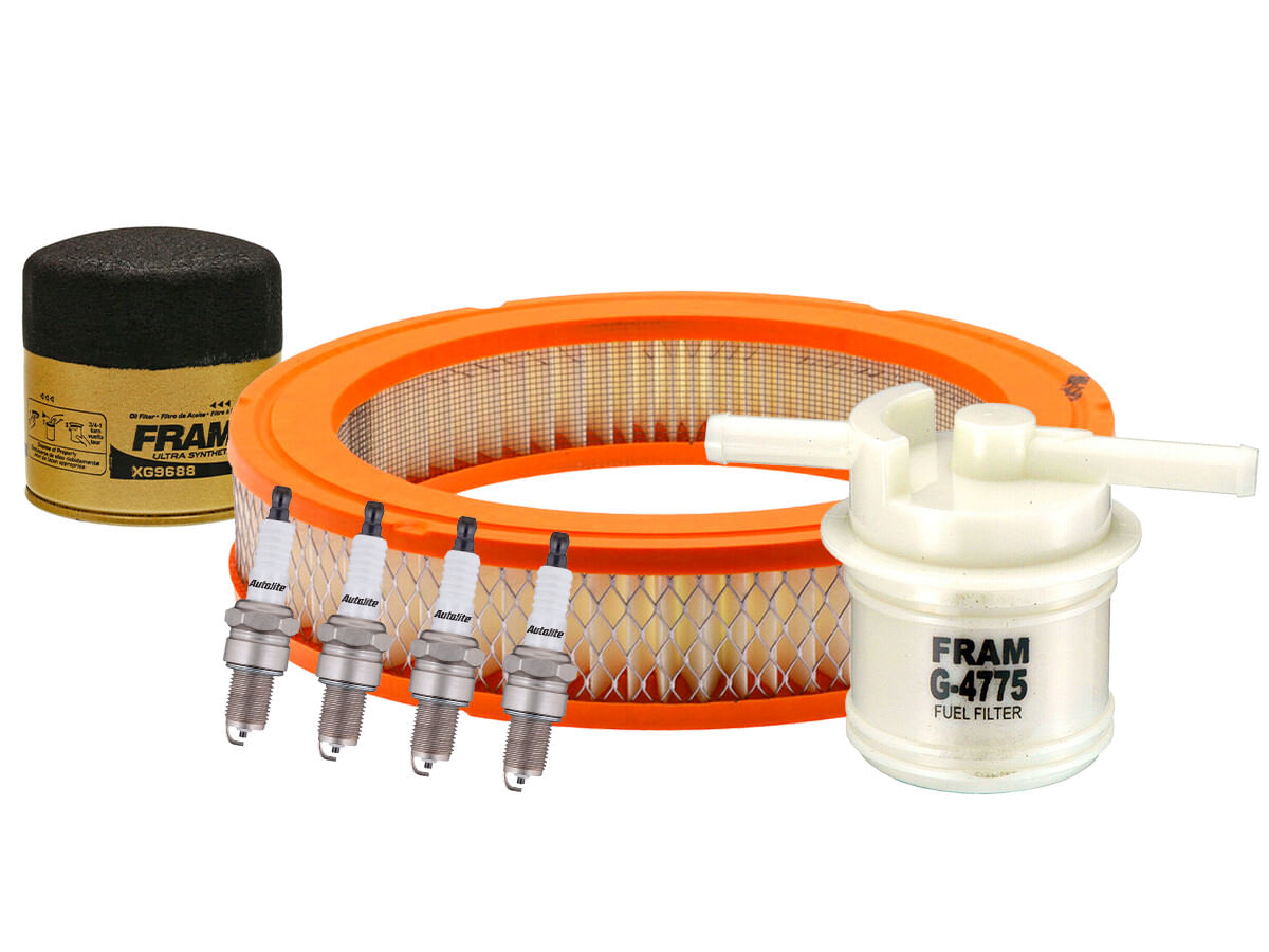 Kit De Bujías Cobre Y Filtros Para Afinación Para Aceite Sintético (7 Piezas)