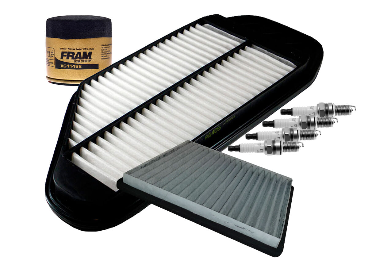 Kit De Bujías Iridio Y Filtros Para Afinación Para Aceite Sintético (7 Piezas)