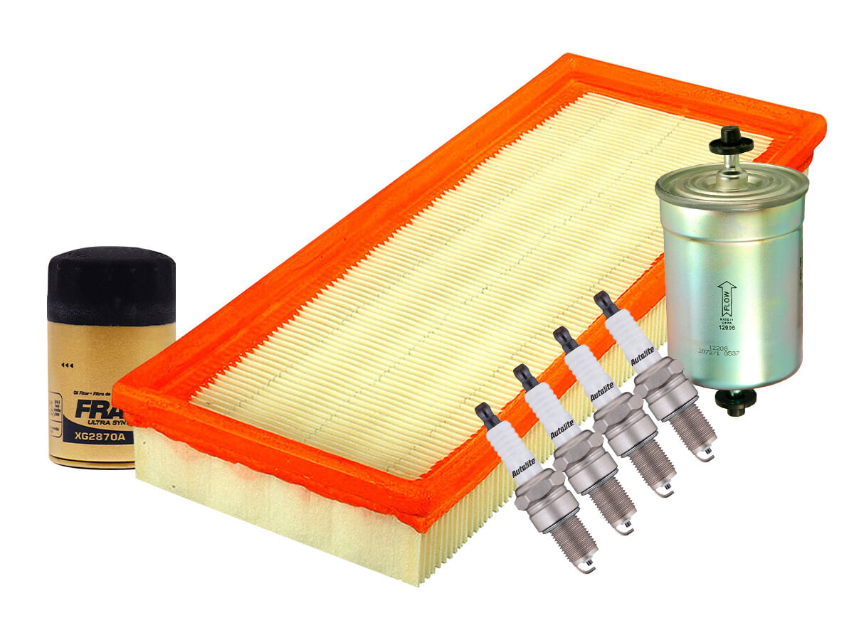 Kit De Bujías Platino Y Filtros Para Afinación Para Aceite Sintético (7 Piezas)