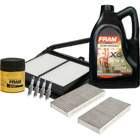 fram-autolite-kit-de-afinacion-con-aceite-sintetico-5w30-bujias-cobre-y-3-filtros-8-piezas-honda-civic-2001-2005-civic-l4-1-7l-l4-2-0l-l4-1-3l-0