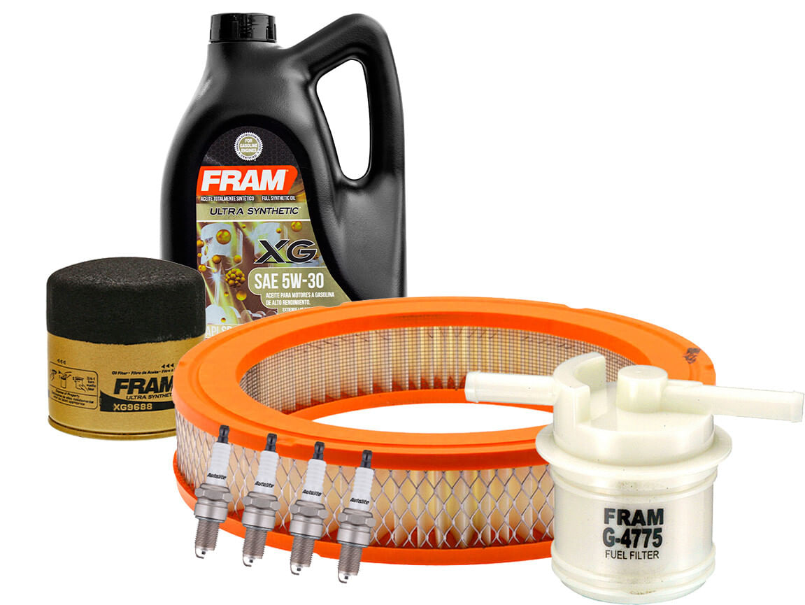 Kit De Afinación Con Aceite Sintético 5W30, Bujías Platino Y 3 Filtros (8 Piezas)