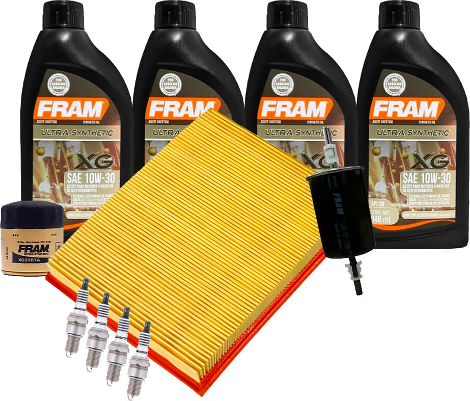 Kit De Afinación Con Aceite Sintético 10W30, Bujías Iridio Y 3 Filtros (11 Piezas)