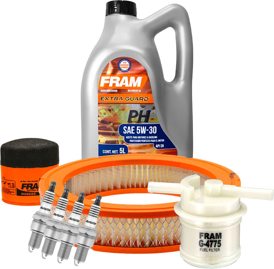 Kit De Afinación Con Aceite Mineral 5W30, Bujías Iridio Y 3 Filtros (8 Piezas)
